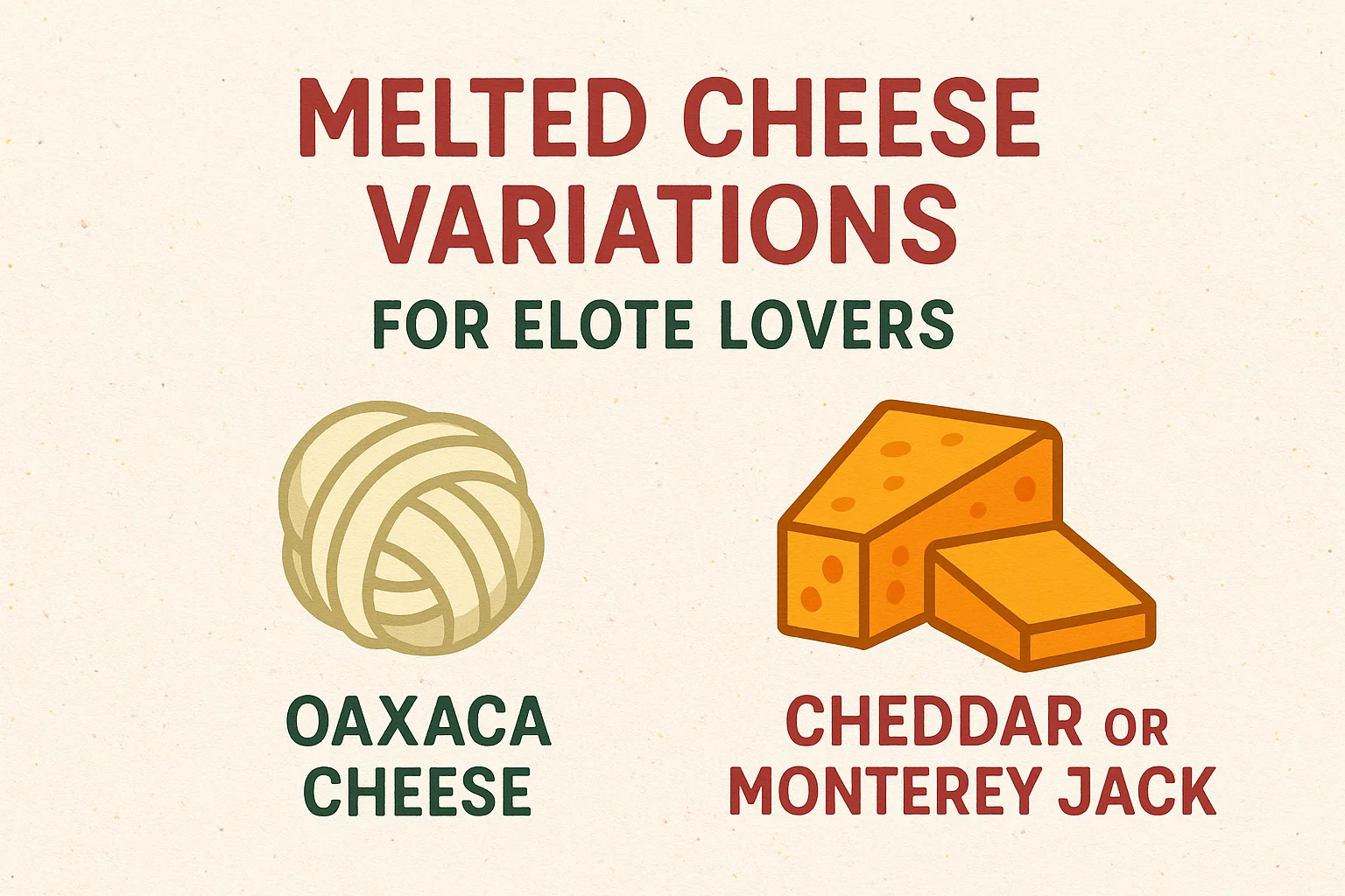 Melted Cheese Variations for Elote Lovers
