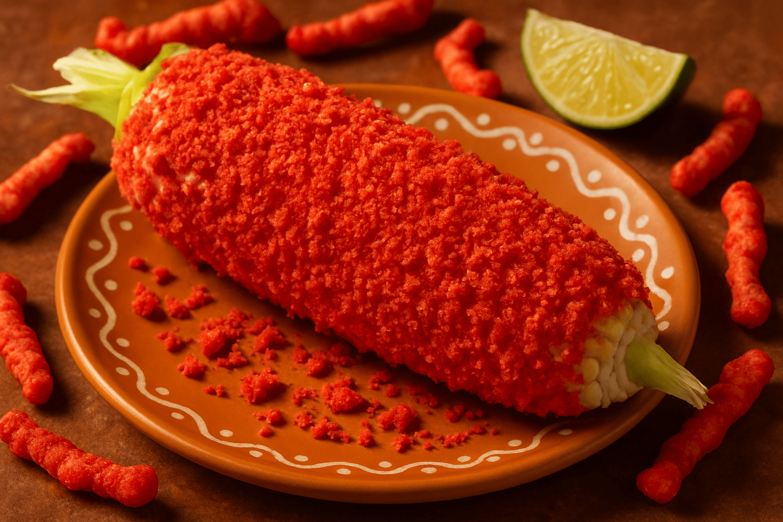 hot cheeto corn on the cob